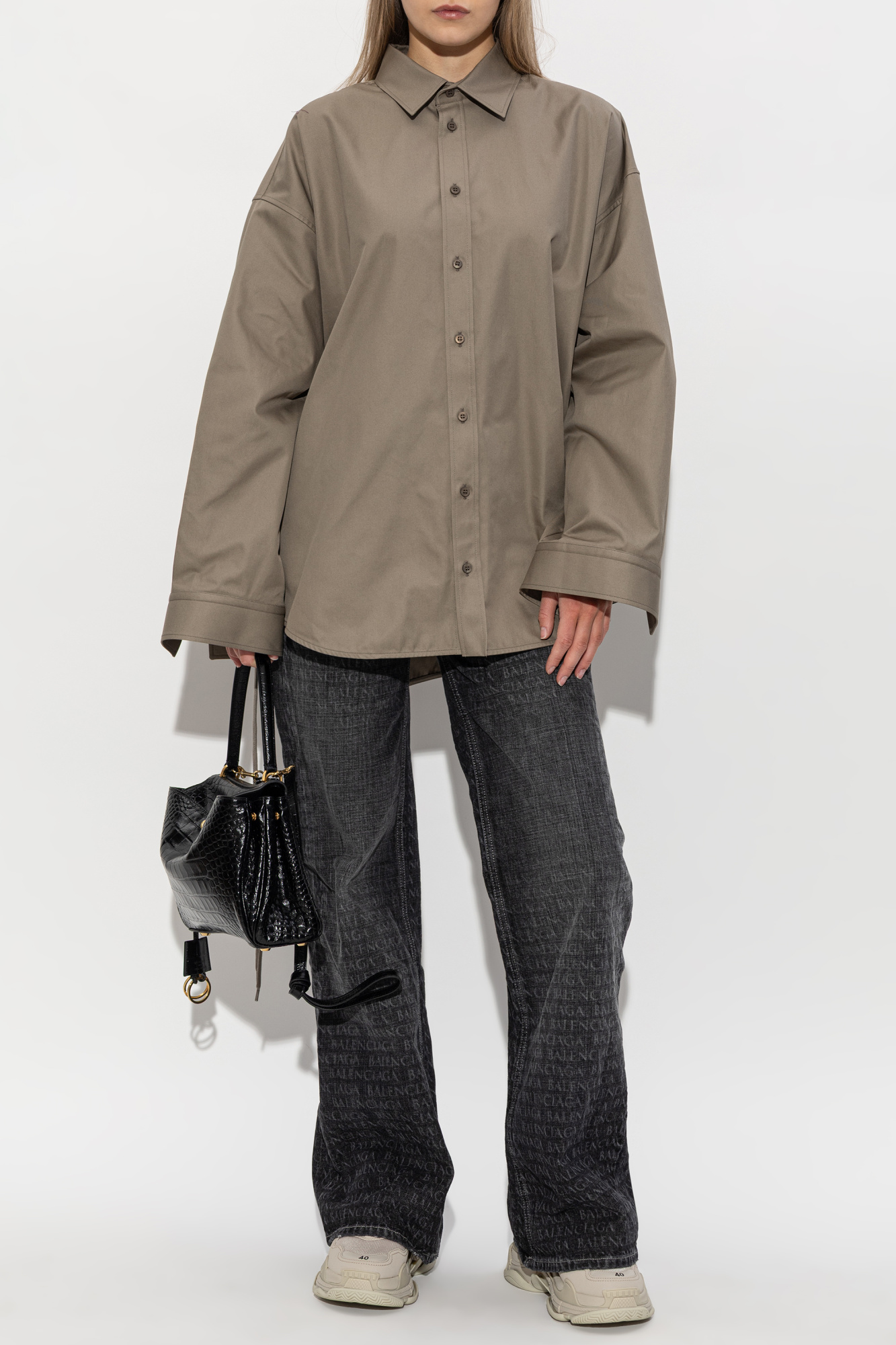 Verde Camisa de corte oversize Balenciaga - Vitkac Brazil